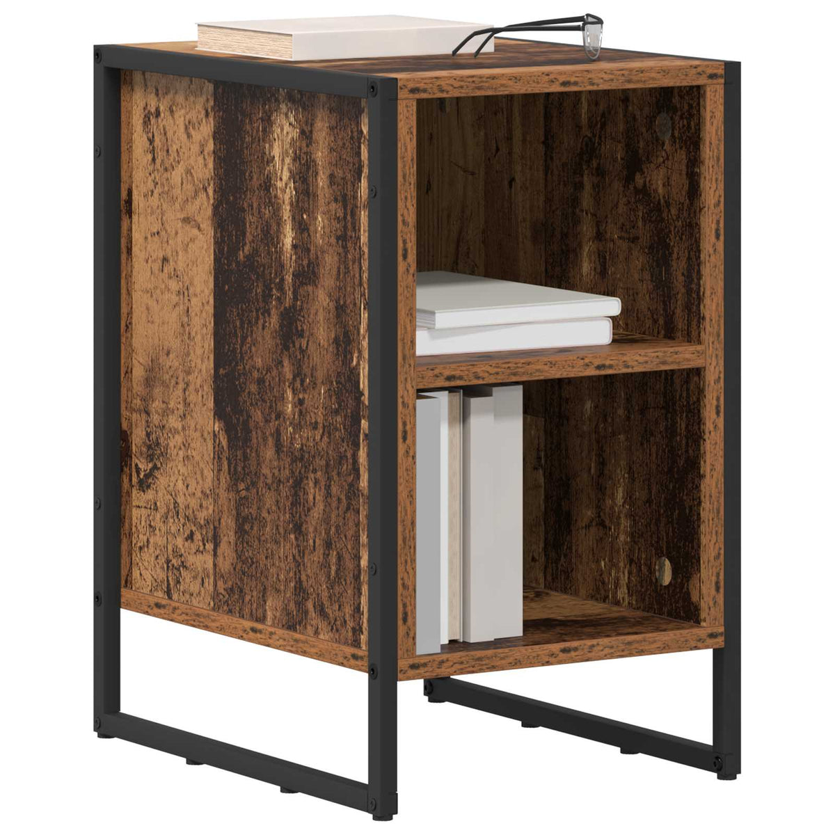 vidaXL Bedside Table 2 pcs Old Wood 39.5 x 30 x 50 cm Engineered Wood