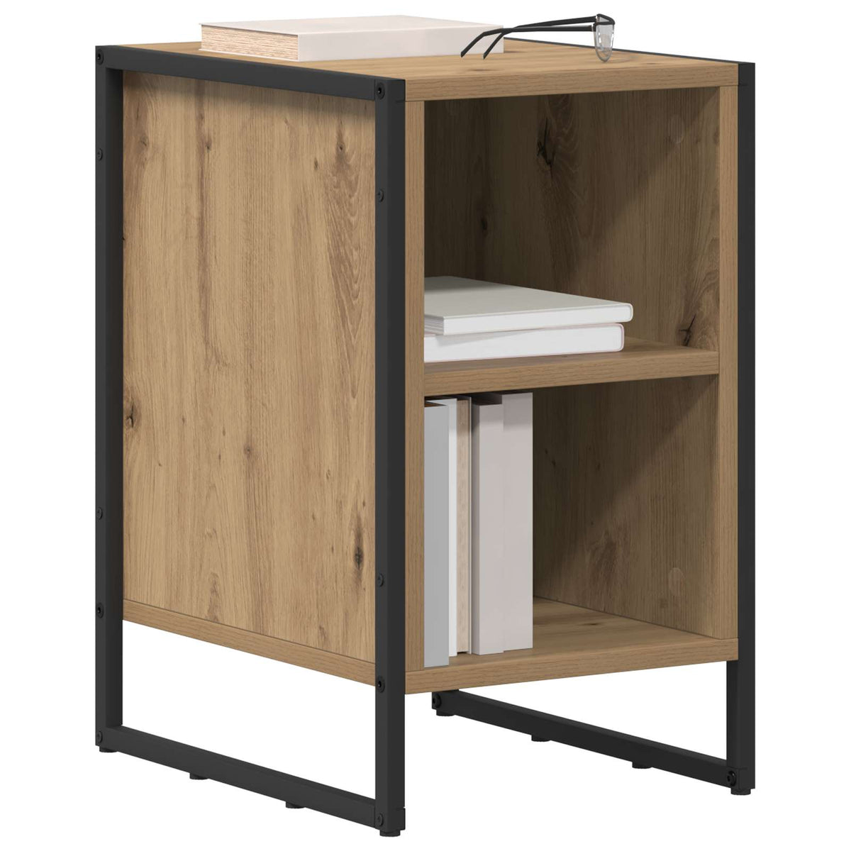 vidaXL Bedside Table Artisan Oak 39.5 x 30 x 50 cm Engineered Wood