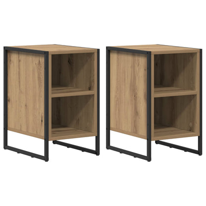 vidaXL Bedside Table 2 pcs Artisian Oak 39.5 x 30 x 50 cm