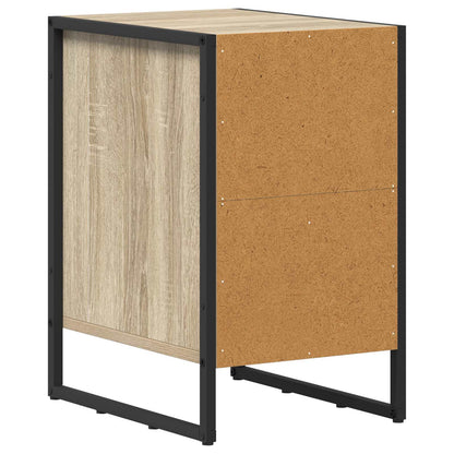 vidaXL Bedside Table Sonoma Oak 39.5 x 30 x 50 cm Engineered Wood