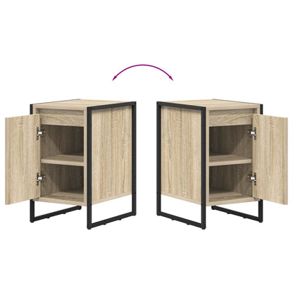 vidaXL Bedside Table Sonoma Oak 39.5 x 30 x 50 cm Engineered Wood