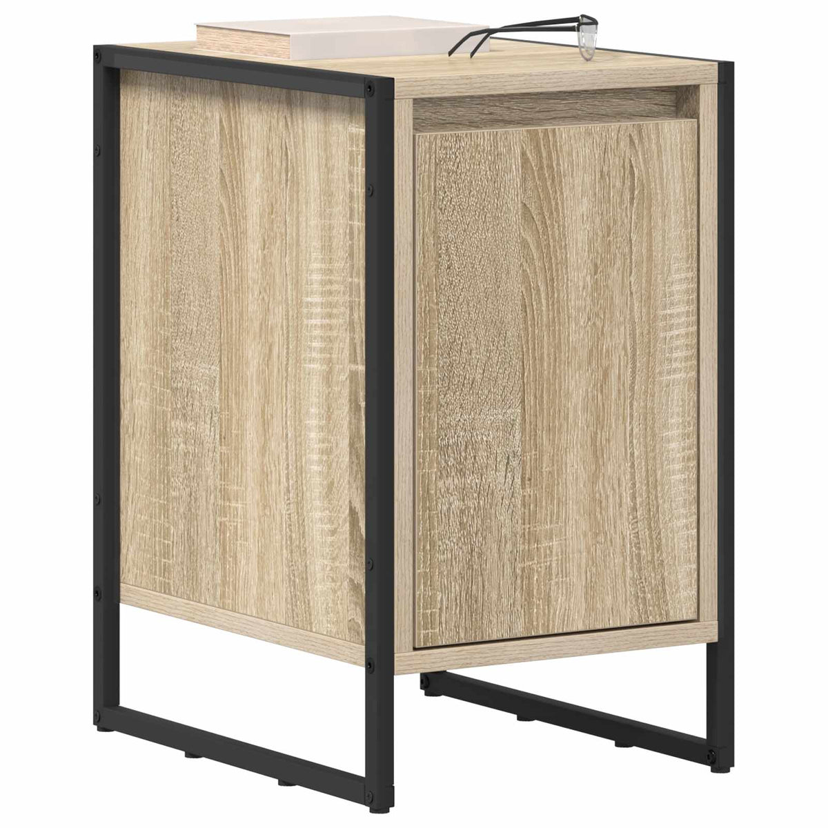 vidaXL Bedside Table Sonoma Oak 39.5 x 30 x 50 cm Engineered Wood