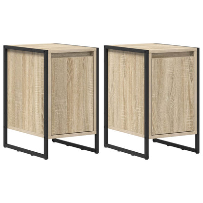 vidaXL Bedside Table 2 pcs Sonoma Oak 39.5 x 30 x 50 cm