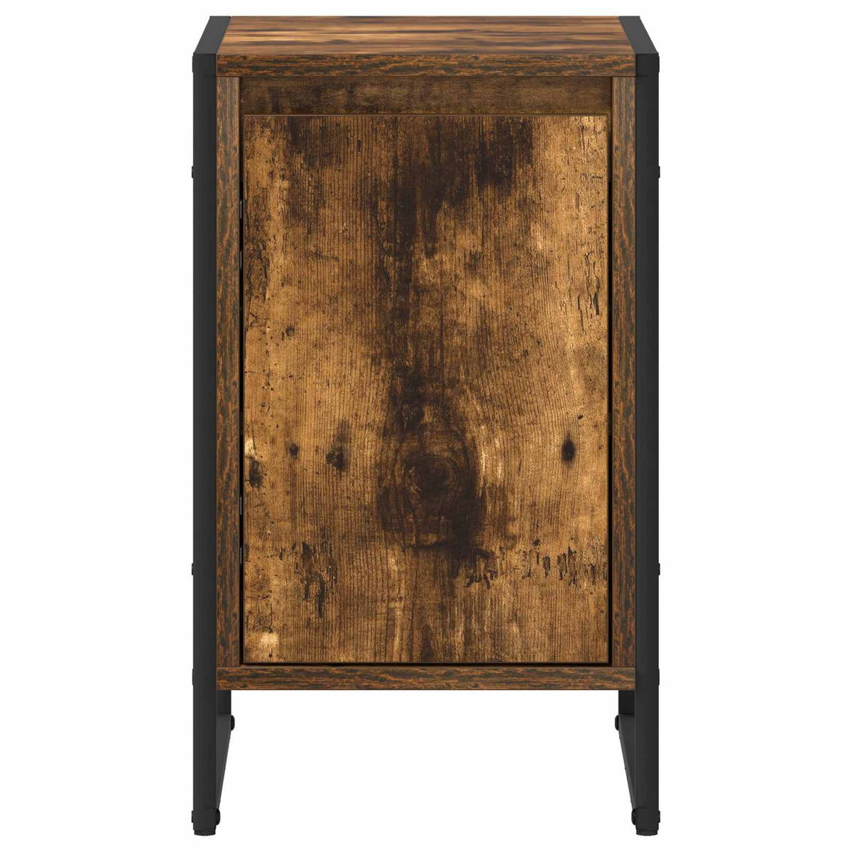 vidaXL Bedside Table Smoked Oak 39.5 x 30 x 50 cm Engineered Wood