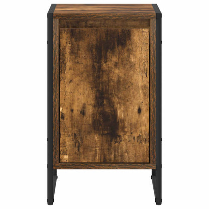 vidaXL Bedside Table Smoked Oak 39.5 x 30 x 50 cm Engineered Wood