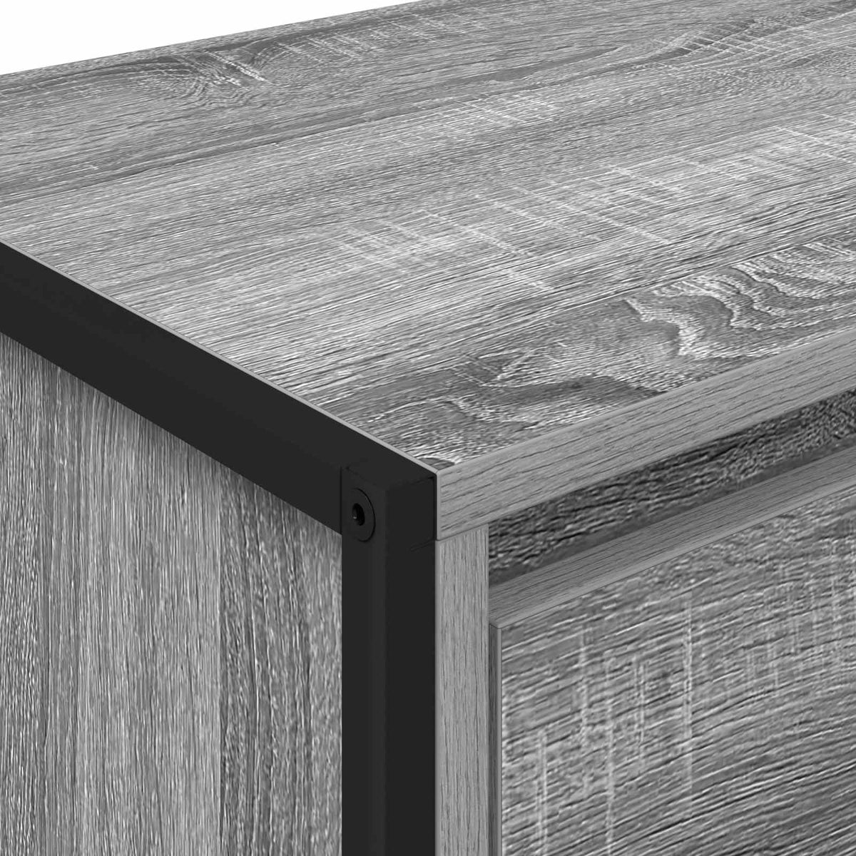 vidaXL Bedside Table 2 pcs Grey Sonoma 39.5 x 30 x 50 cm
