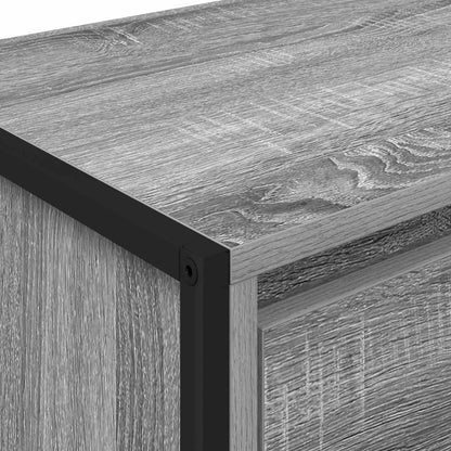 vidaXL Bedside Table 2 pcs Grey Sonoma 39.5 x 30 x 50 cm
