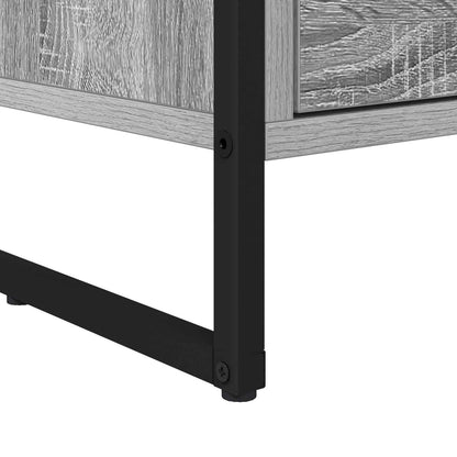 vidaXL Bedside Table 2 pcs Grey Sonoma 39.5 x 30 x 50 cm