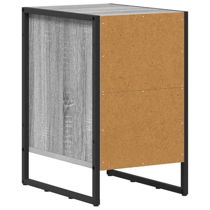 vidaXL Bedside Table 2 pcs Grey Sonoma 39.5 x 30 x 50 cm