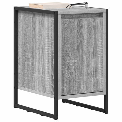 vidaXL Bedside Table 2 pcs Grey Sonoma 39.5 x 30 x 50 cm