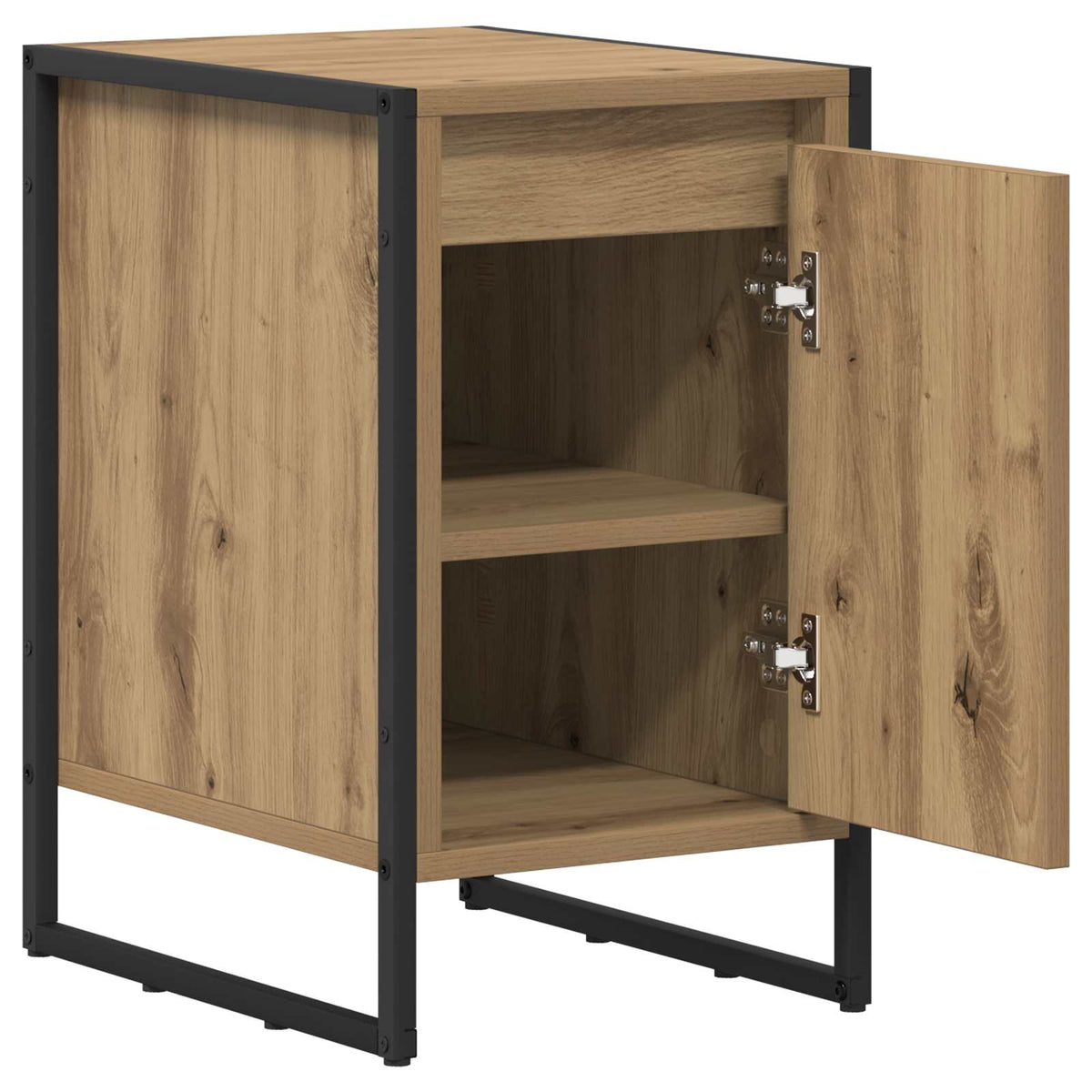 vidaXL Bedside Table Artisan Oak 39.5 x 30 x 50 cm Engineered Wood