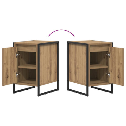 vidaXL Bedside Table Artisan Oak 39.5 x 30 x 50 cm Engineered Wood