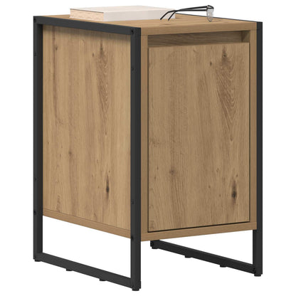 vidaXL Bedside Table Artisan Oak 39.5 x 30 x 50 cm Engineered Wood