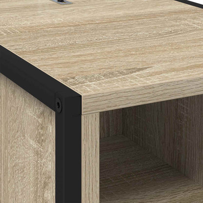 vidaXL Bedside Table Sonoma Oak 39.5 x 30 x 50 cm Engineered Wood