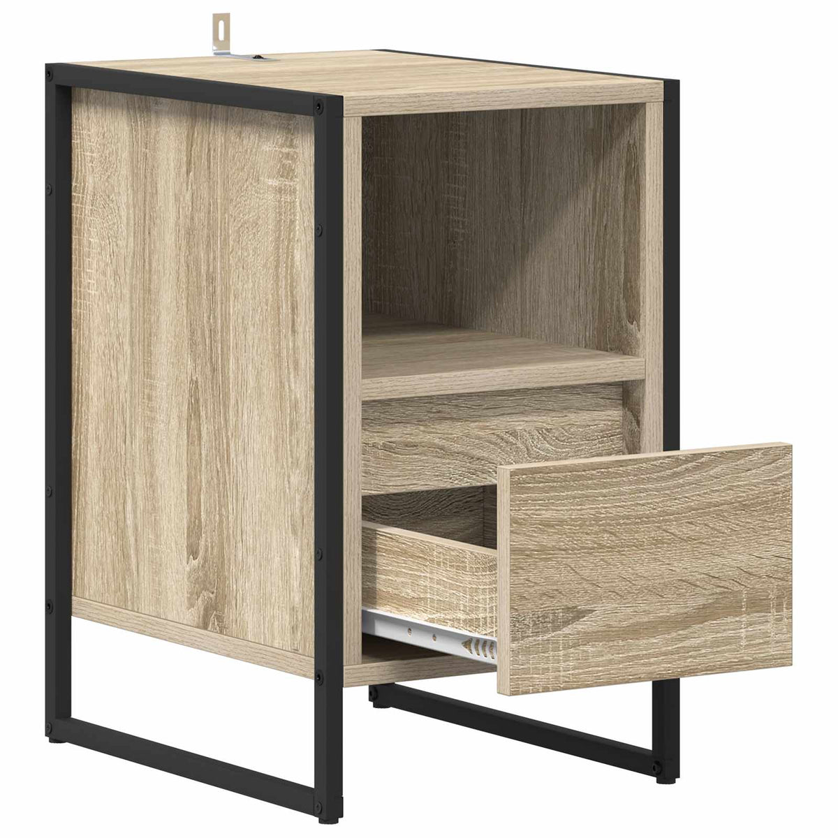 vidaXL Bedside Table Sonoma Oak 39.5 x 30 x 50 cm Engineered Wood