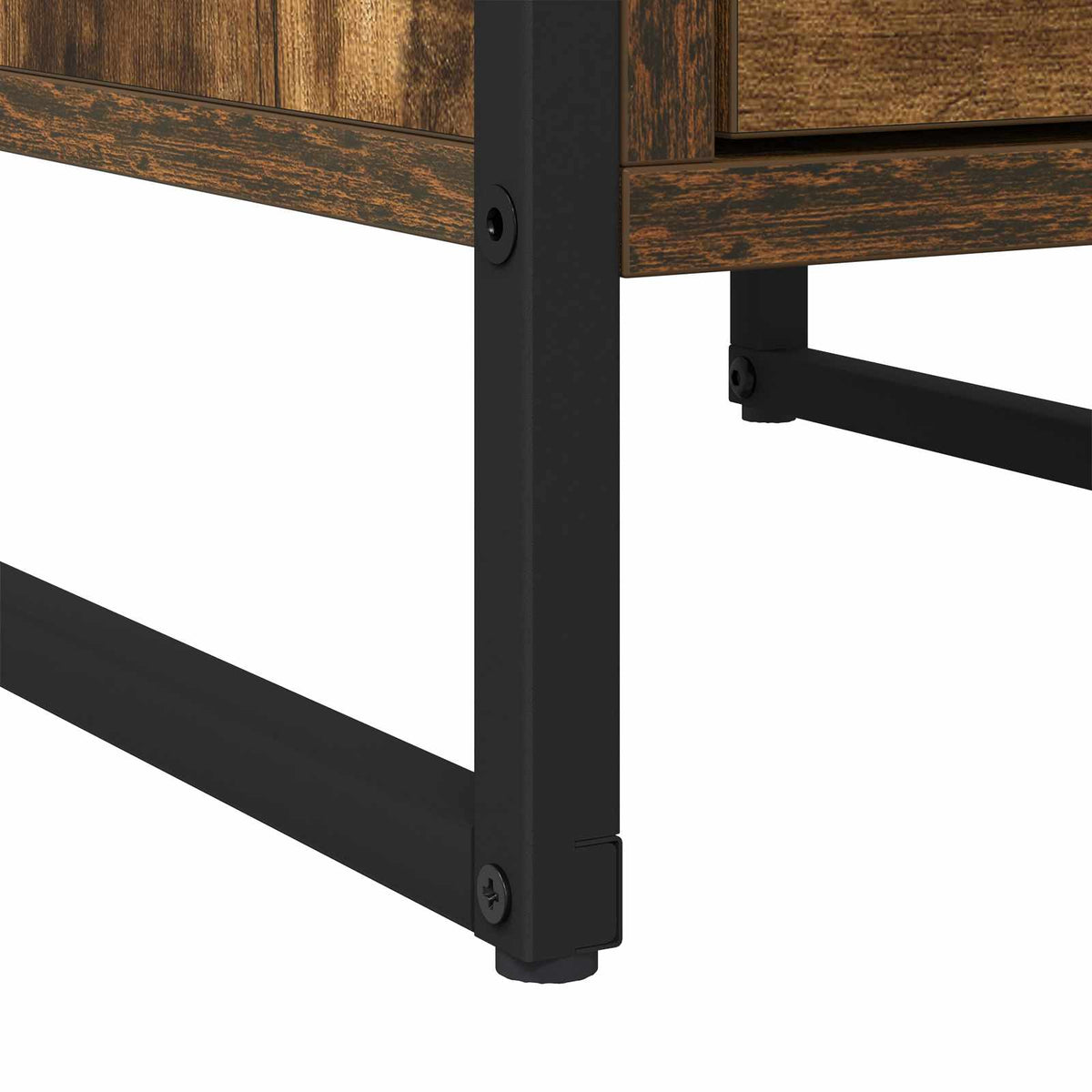 vidaXL Bedside Table Smoked Oak 39.5 x 30 x 50 cm Engineered Wood