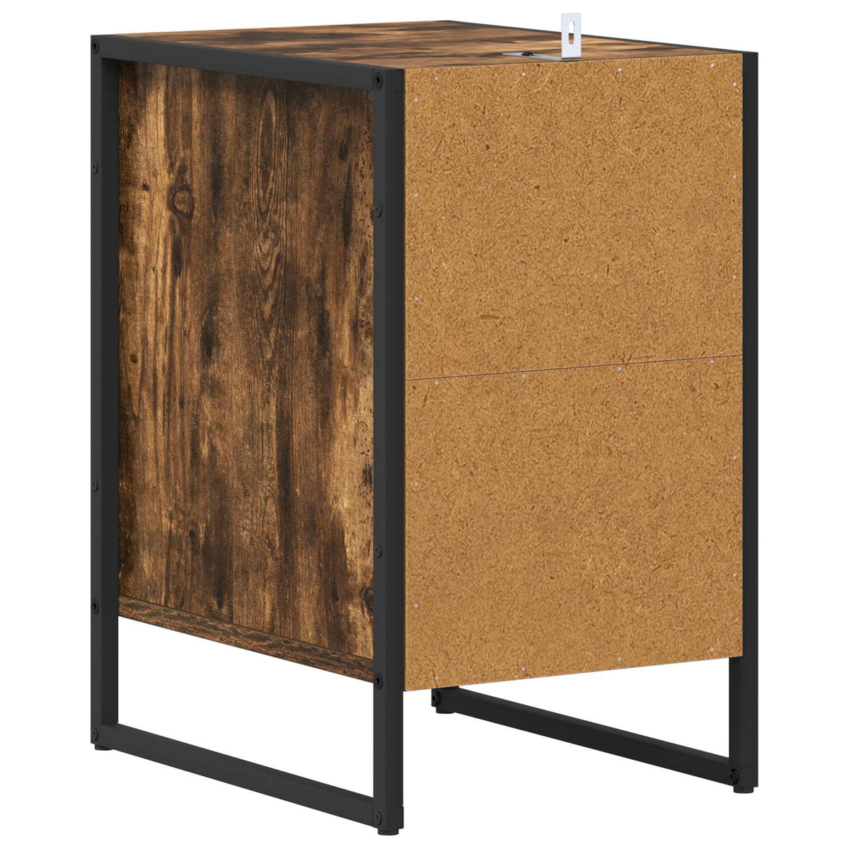 vidaXL Bedside Table Smoked Oak 39.5 x 30 x 50 cm Engineered Wood