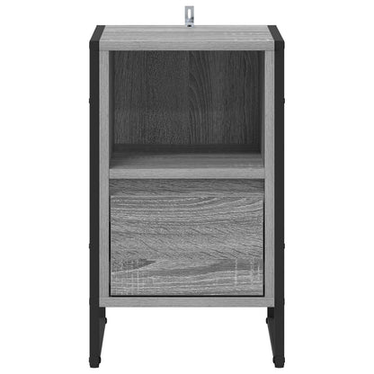 vidaXL Bedside Table Grey Sonoma 39.5 x 30 x 50 cm Engineered Wood
