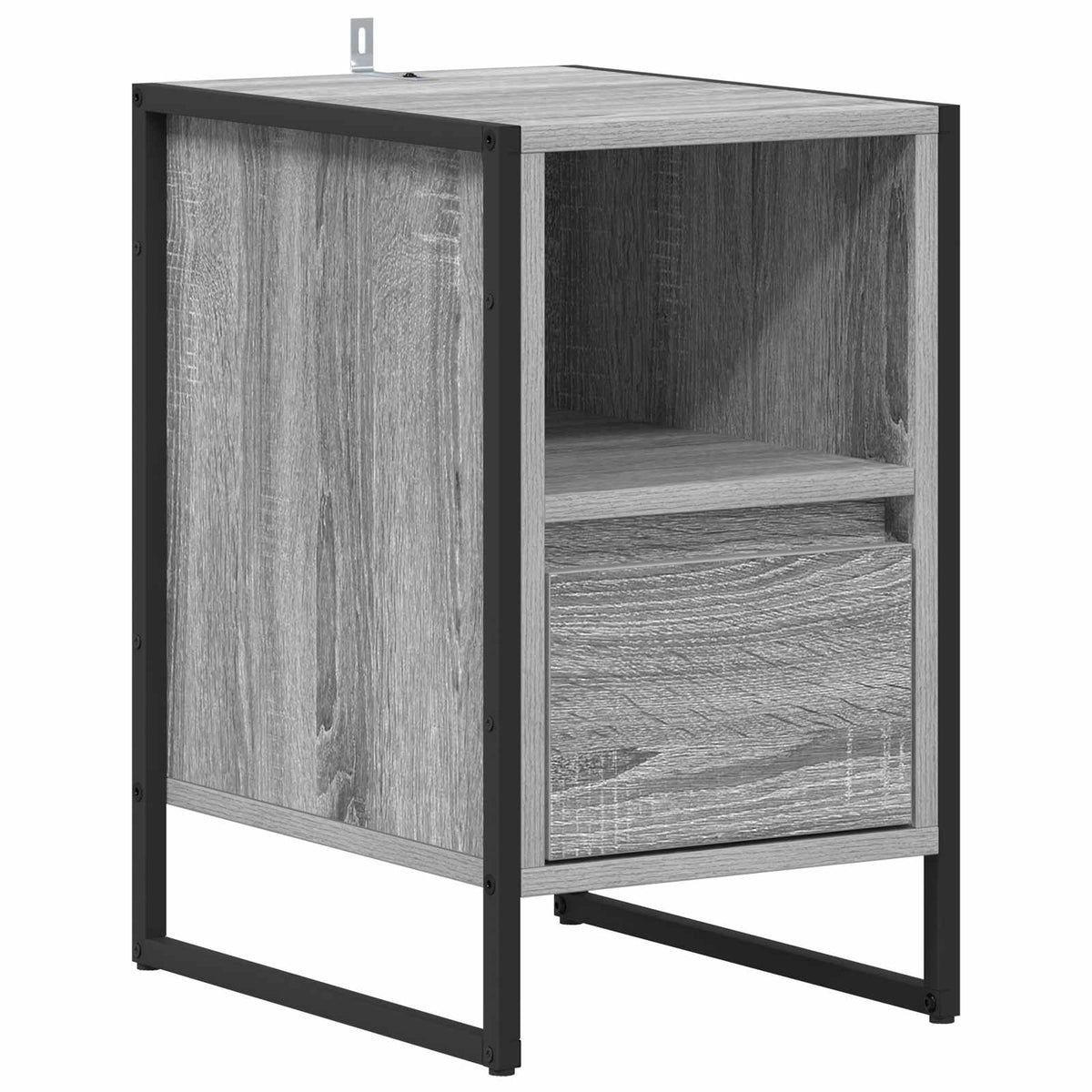 vidaXL Bedside Table 2 pcs Grey Sonoma 39.5 x 30 x 50 cm