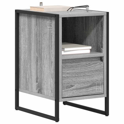 vidaXL Bedside Table 2 pcs Grey Sonoma 39.5 x 30 x 50 cm