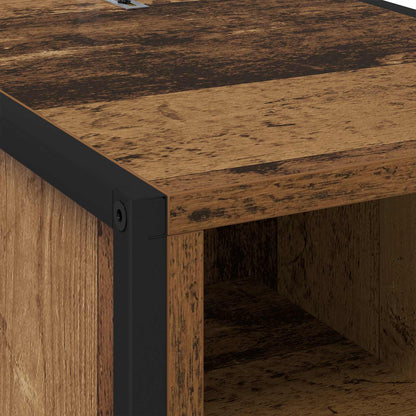 vidaXL Bedside Table Old Wood 39.5 x 30 x 50 cm Engineered Wood