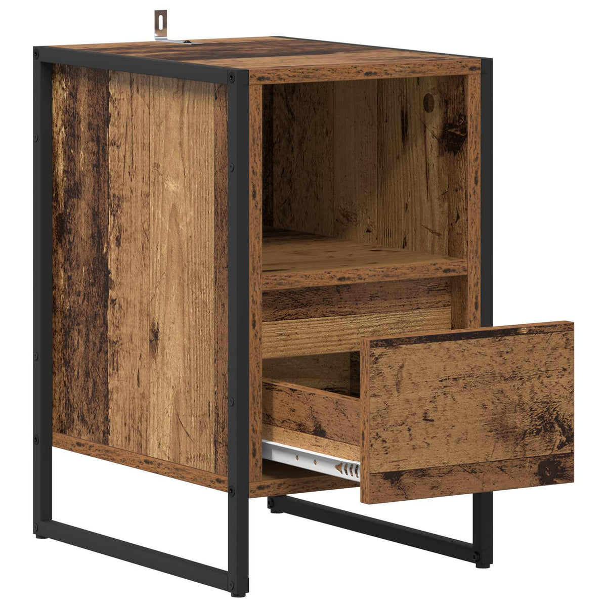 vidaXL Bedside Table 2 pcs Old Wood 39.5 x 30 x 50 cm Engineered Wood