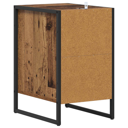 vidaXL Bedside Table 2 pcs Old Wood 39.5 x 30 x 50 cm Engineered Wood
