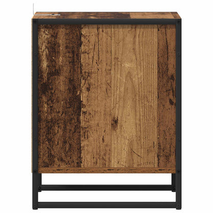 vidaXL Bedside Table 2 pcs Old Wood 39.5 x 30 x 50 cm Engineered Wood