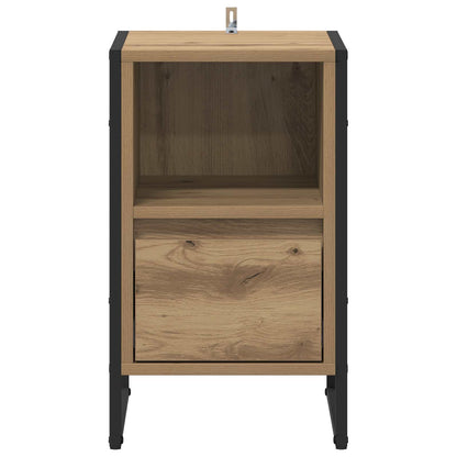 vidaXL Bedside Table with Drawer 2 pcs Artisian Oak 39.5 x 30 x 50 cm