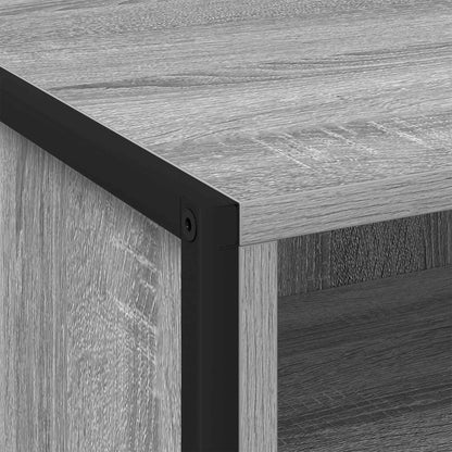 vidaXL Bedside Table Grey Sonoma 50 x 39.5 x 50 cm Engineered Wood