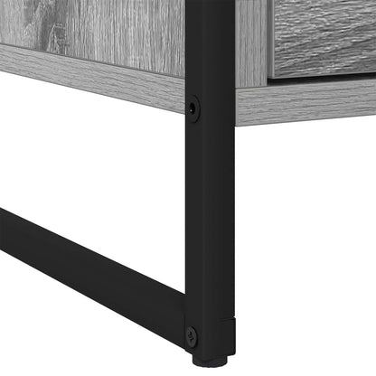 vidaXL Bedside Table 2 pcs Grey Sonoma 50 x 39.5 x 50 cm
