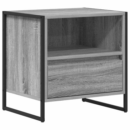 vidaXL Bedside Table 2 pcs Grey Sonoma 50 x 39.5 x 50 cm