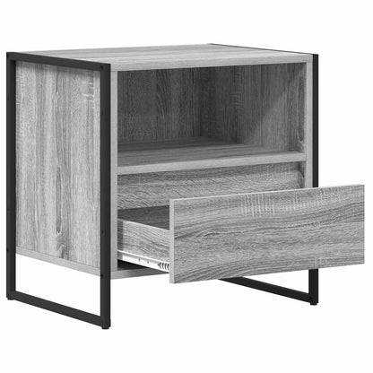 vidaXL Bedside Table 2 pcs Grey Sonoma 50 x 39.5 x 50 cm