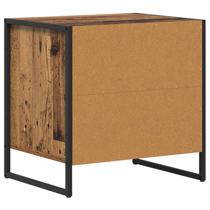 vidaXL Bedside Table Old Wood 50 x 39.5 x 50 cm Engineered Wood