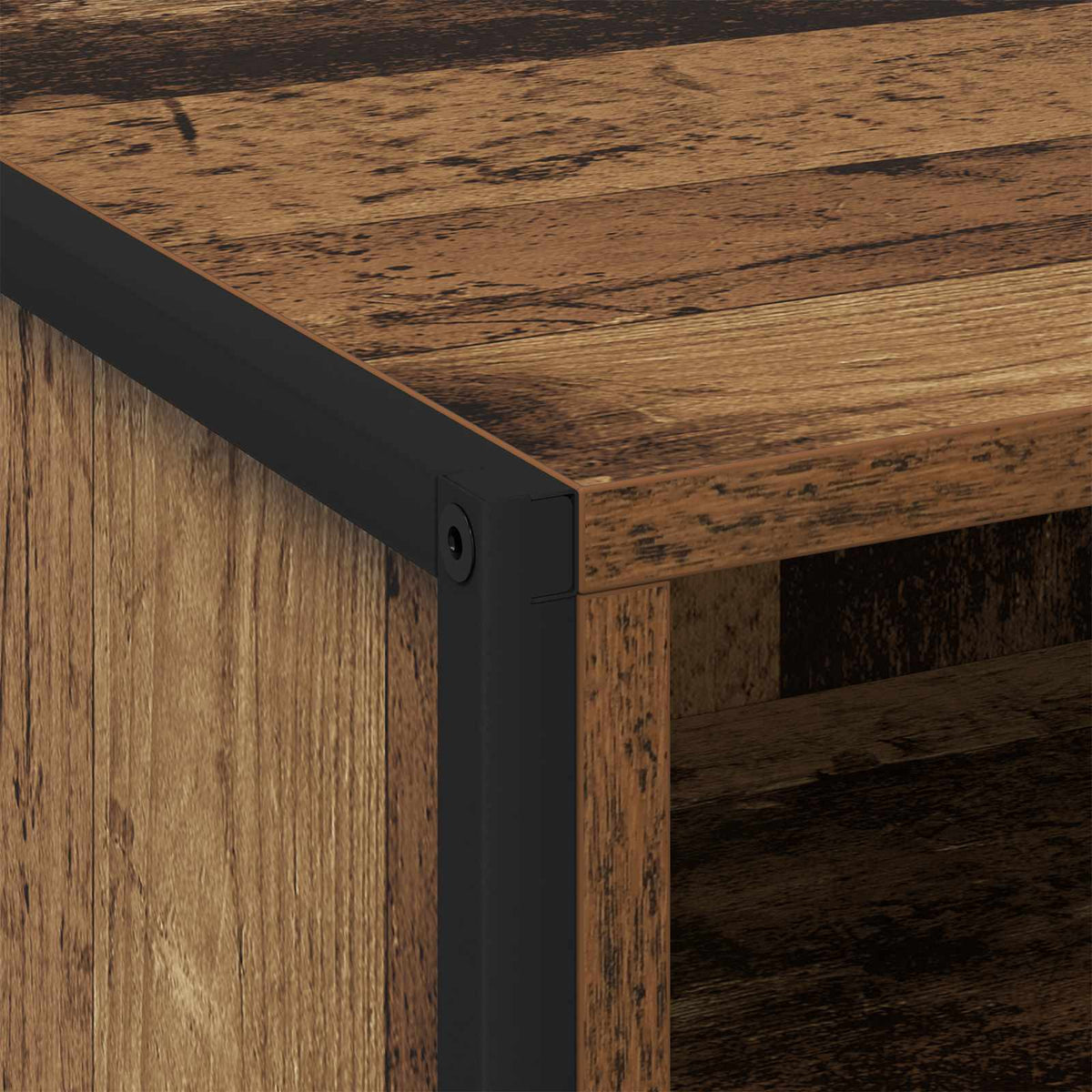 vidaXL Bedside Table 2 pcs Old Wood 50 x 39.5 x 50 cm Engineered Wood