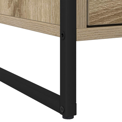 vidaXL Bedside Table Sonoma Oak 50 x 39.5 x 50 cm Engineered Wood