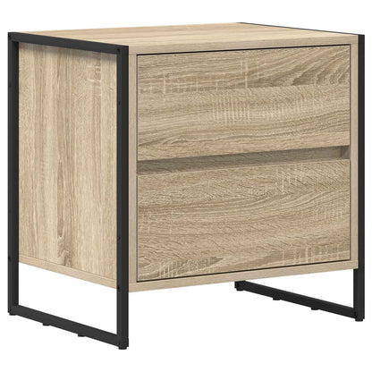 vidaXL Bedside Table Sonoma Oak 50 x 39.5 x 50 cm Engineered Wood