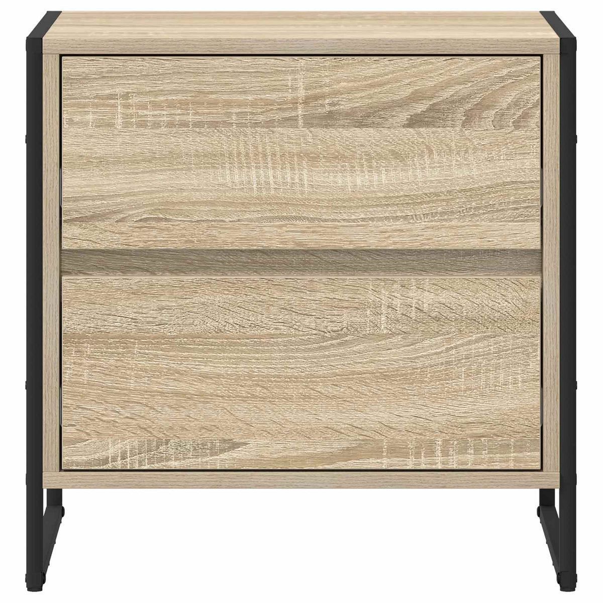 vidaXL Bedside Table Sonoma Oak 50 x 39.5 x 50 cm Engineered Wood