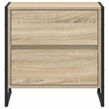 vidaXL Bedside Table Sonoma Oak 50 x 39.5 x 50 cm Engineered Wood