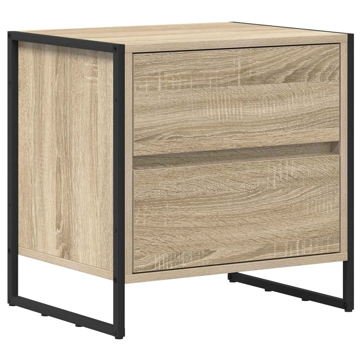 vidaXL Bedside Table 2 pcs Sonoma Oak 50 x 39.5 x 50 cm