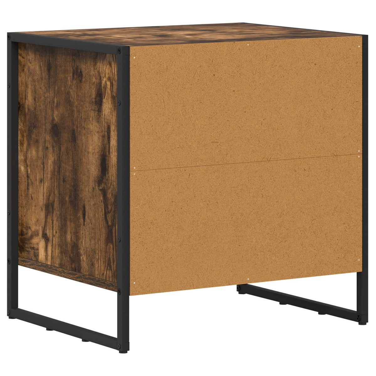 vidaXL Bedside Table Smoked Oak 50 x 39.5 x 50 cm Engineered Wood