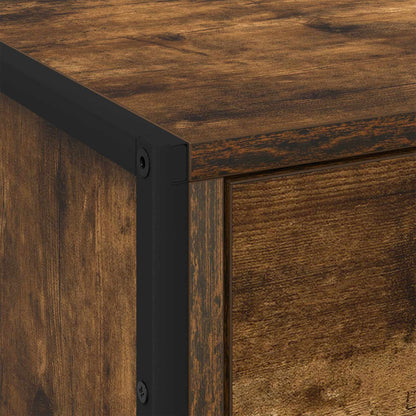 vidaXL Bedside Table 2 pcs Smoked Oak 50 x 39.5 x 50 cm