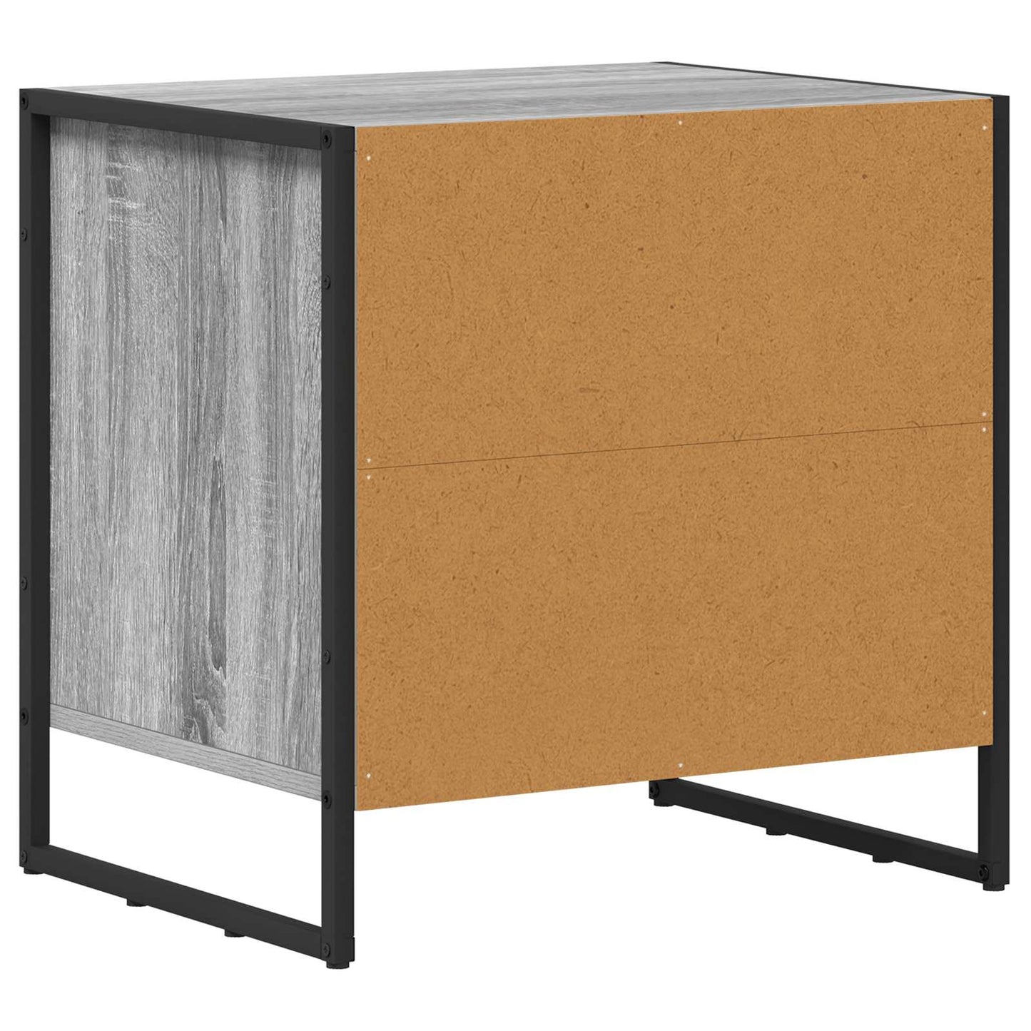 vidaXL Bedside Table Grey Sonoma 50 x 39.5 x 50 cm Engineered Wood
