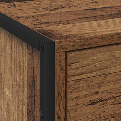 vidaXL Bedside Table 2 pcs Old Wood 50 x 39.5 x 50 cm Engineered Wood