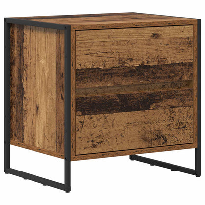 vidaXL Bedside Table 2 pcs Old Wood 50 x 39.5 x 50 cm Engineered Wood
