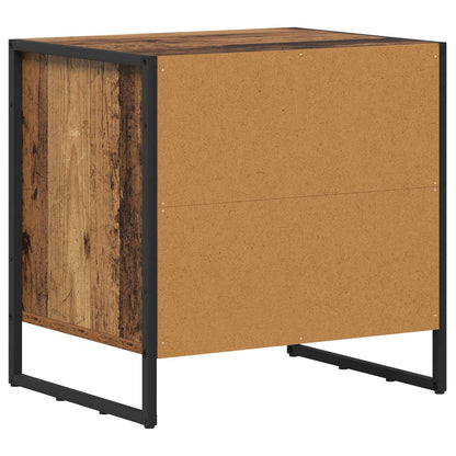 vidaXL Bedside Table 2 pcs Old Wood 50 x 39.5 x 50 cm Engineered Wood
