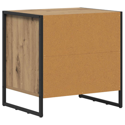 vidaXL Bedside Table with Drawer 2 pcs Artisian Oak 50 x 39.5 x 50 cm