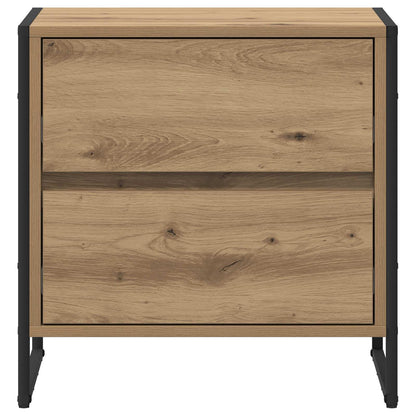 vidaXL Bedside Table with Drawer 2 pcs Artisian Oak 50 x 39.5 x 50 cm