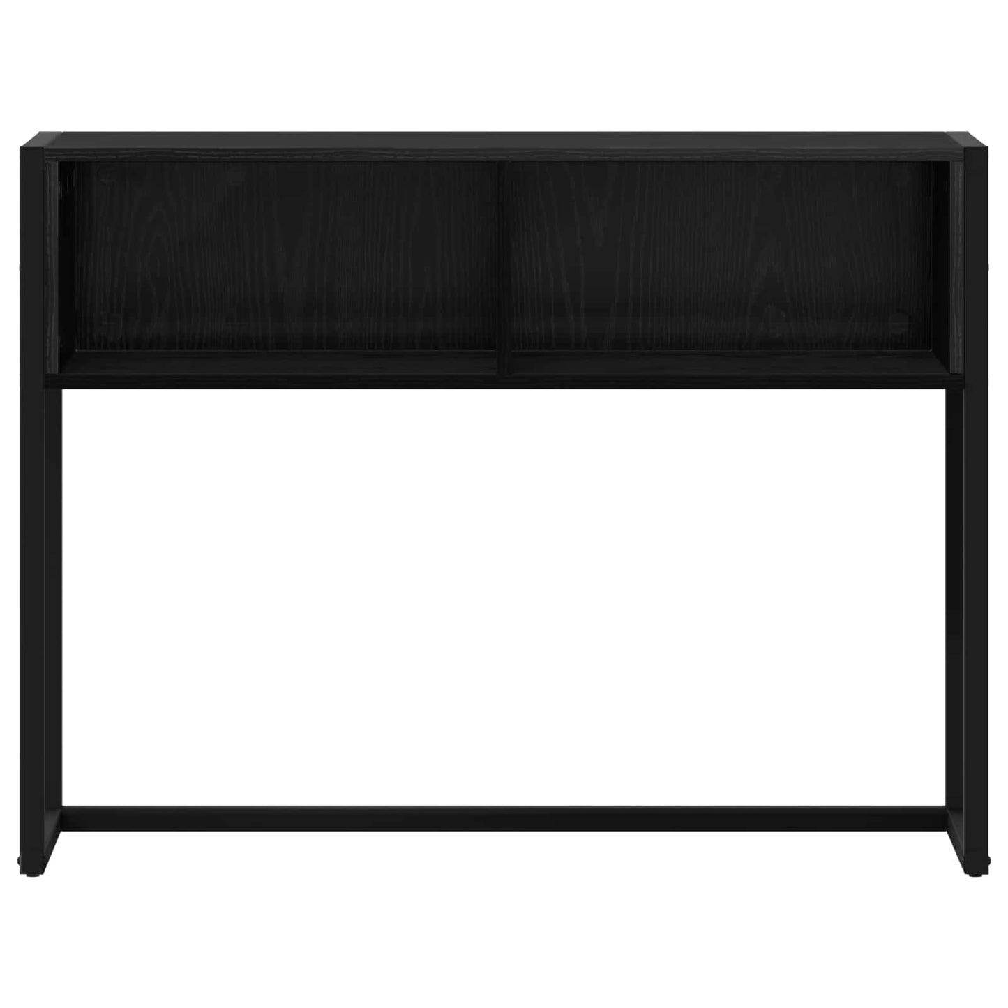 vidaXL End Table Black Oak 100 x 36 x 75 cm Engineered Wood