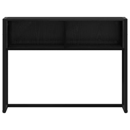 vidaXL End Table Black Oak 100 x 36 x 75 cm Engineered Wood